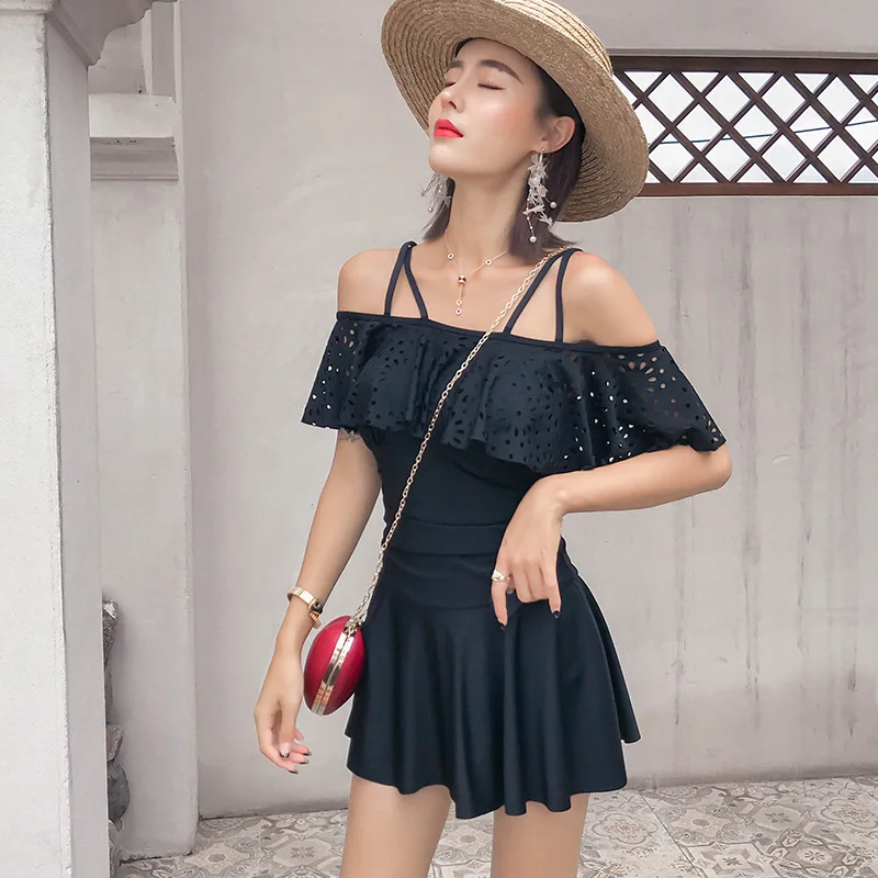 Закрытый купальник Triquinis Цельный в стиле ретро облегающий для подростков Badpak