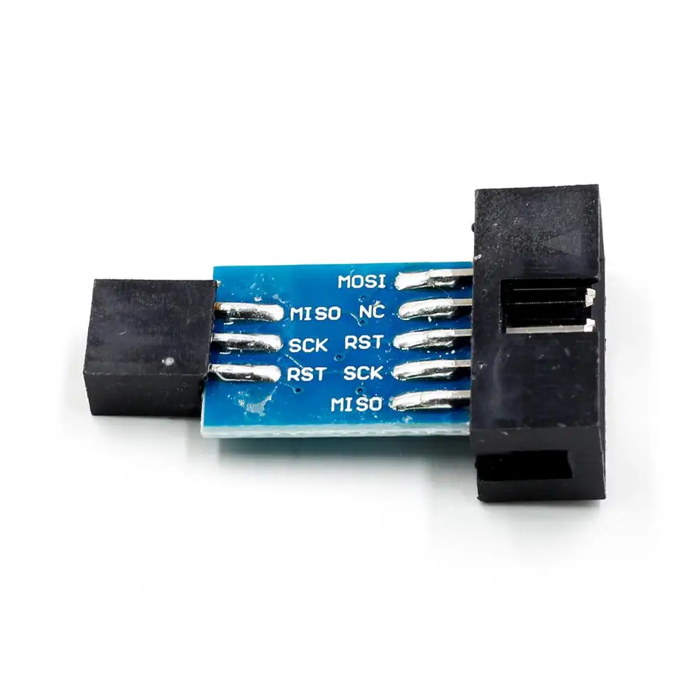 1 шт. 10 Pin до 6 Pin плата адаптера для AVRISP MKII USBASP STK500 высокое качество