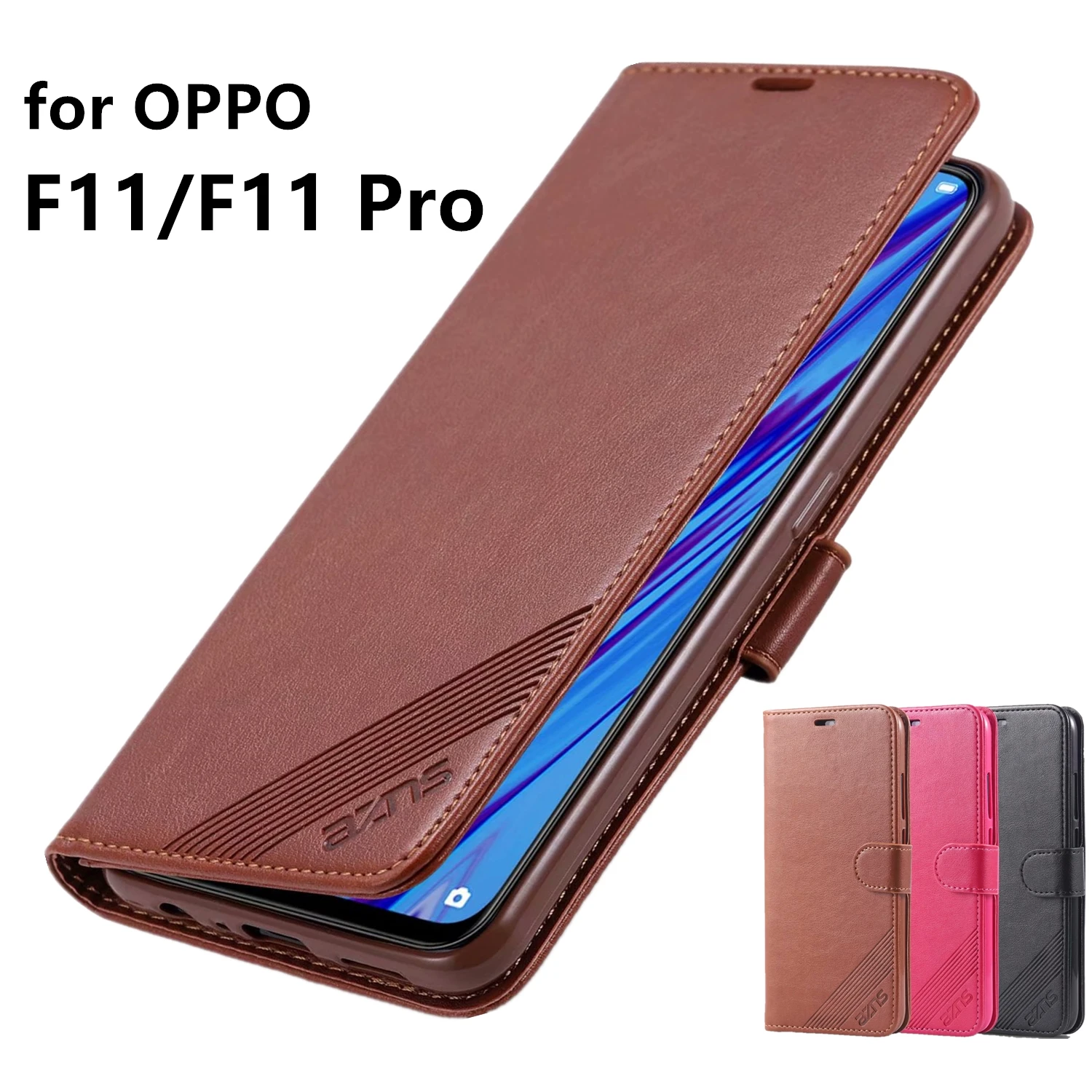 Чехол AZNS для OPPO F11 Pro 6 53 &quot из искусственной кожи с отделением карт кошелек