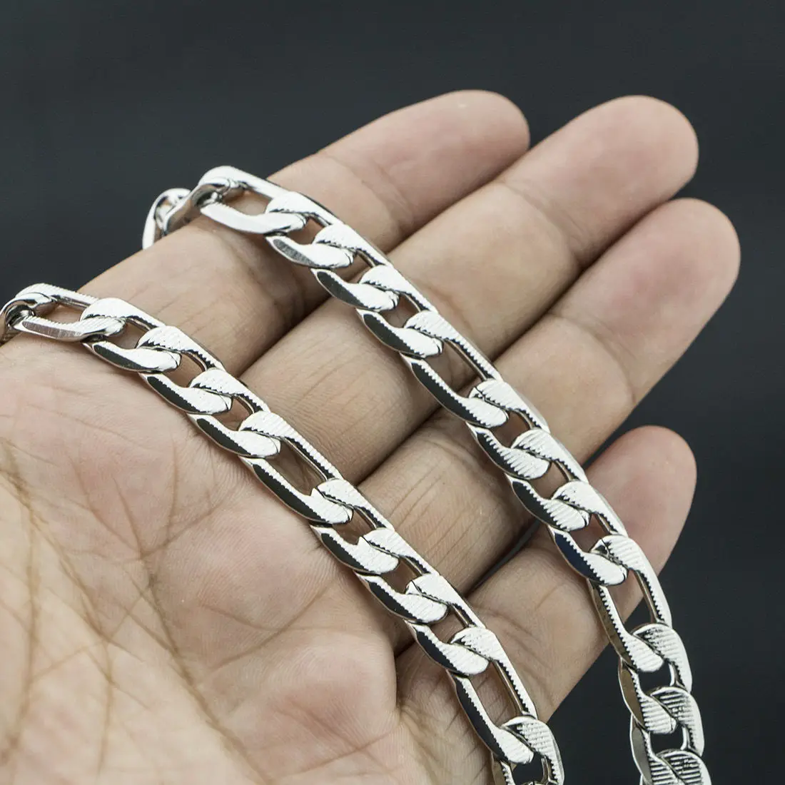 

9 мм хип-хоп серебро 316L Нержавеющая сталь Для мужчин Для женщин cuban link цепочка Цепочки и ожерелья a-2234