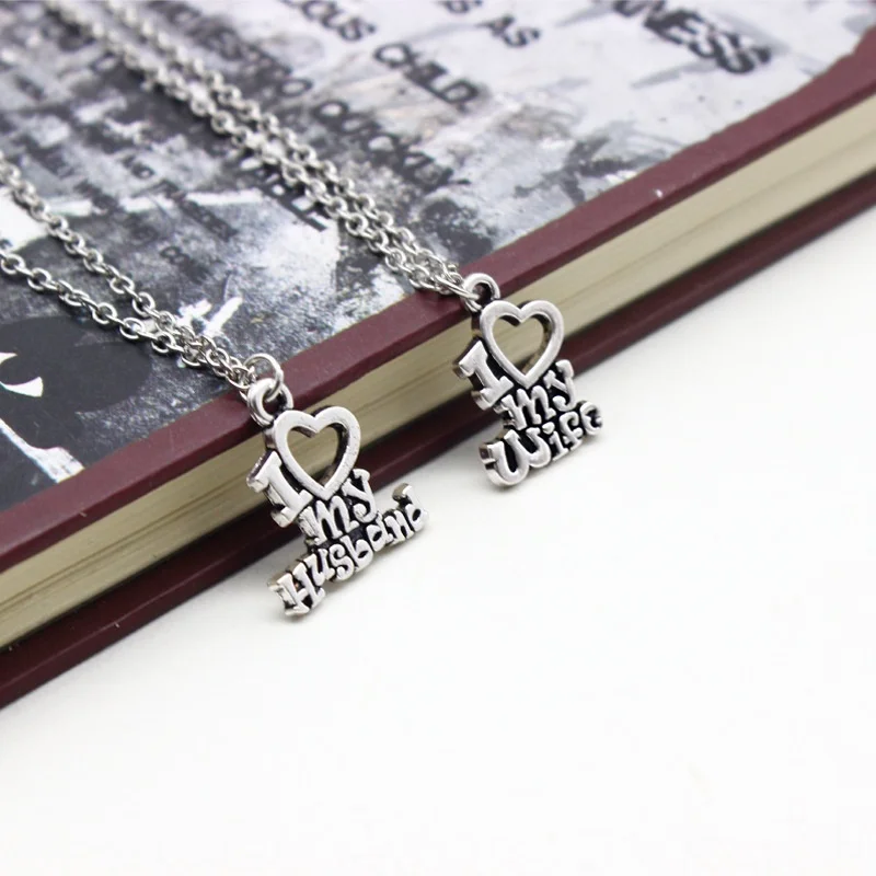 2 шт./компл. я люблю своего мужа жены подвеска в форме сердца для ожерелья пары