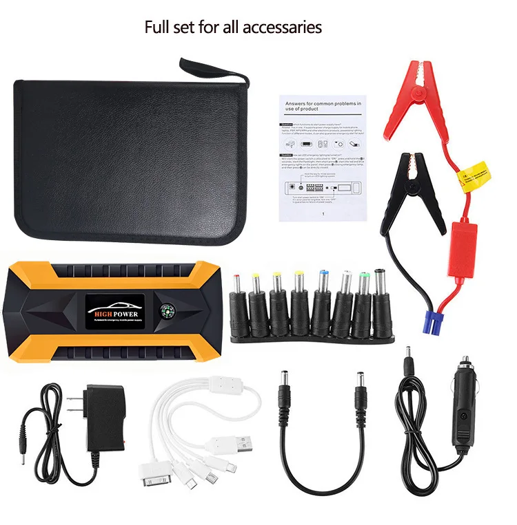 2019 Newest Car Jump Starter 600A Portable Starting Device Lighter 4USB Bank Power For Ipad phone so on | Автомобили и мотоциклы