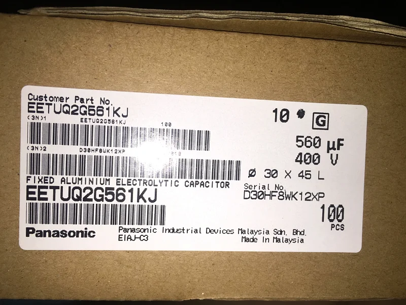Набор суперконденсаторов Matsushita electric 400V560UF UQ 30X45 новый алюминиевый