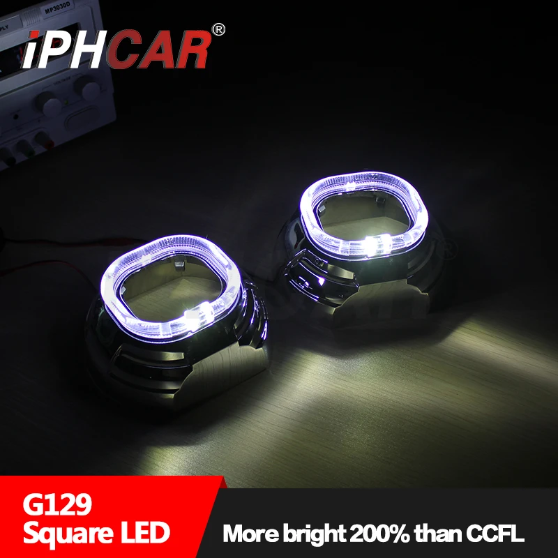 Бесплатная доставка IPHCAR LHD/RHD 12 в 35 Вт квадратные универсальные линзы проектора