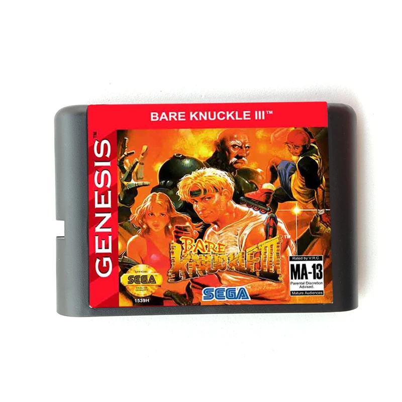 Голый кулак 3 16 бит MD карта памяти для sega Mega Drive 2 для sega Genesis Megadrive