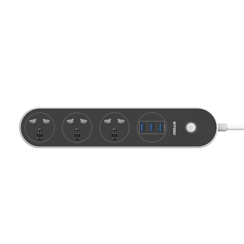 STOD 3 порта USB зарядное устройство 15 Вт розетка блок питания 2500 2в1 домашняя