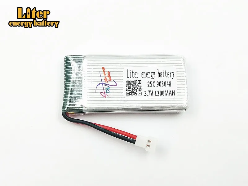 

New Version 5PCS 3.7V 1300mAh 903048 LiPo Battery for X5SW X5SC X5 X5C battery Drone 3.7 V 1300 mah Lipo 25c