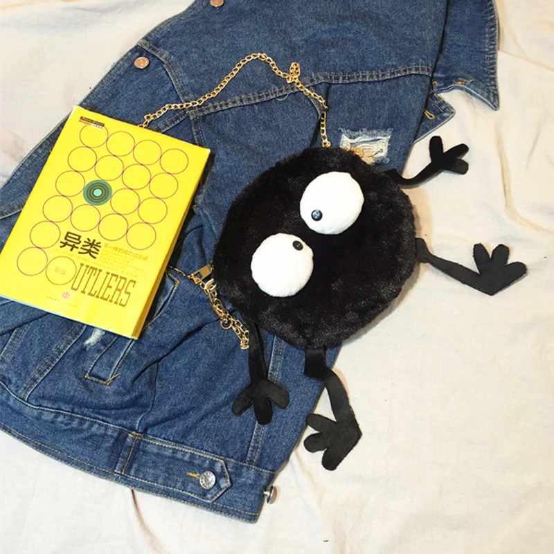 IVYYE TOTORO Dusty Ball модные аниме плюшевые сумки на плечо мягкая мультяшная тотализатор Повседневная Сумочка пушистые куклы телефон сумка леди девушки