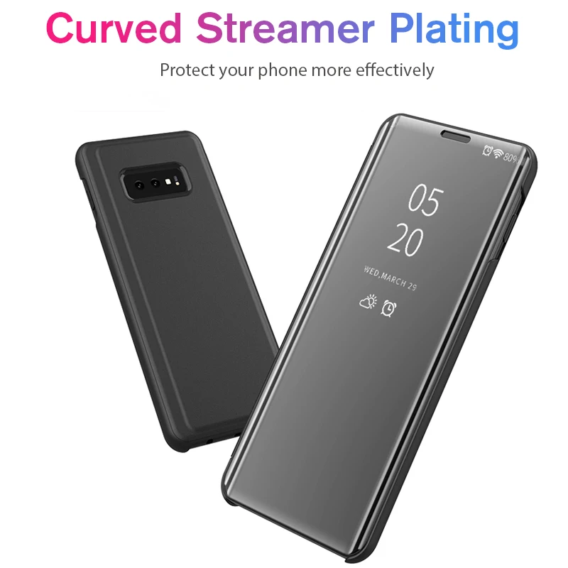 Подставка, умный зеркальный флип-чехол для телефона samsung Galaxy A30, чехол, прозрачный чехол для samsung A40, A60, A70, задняя крышка
