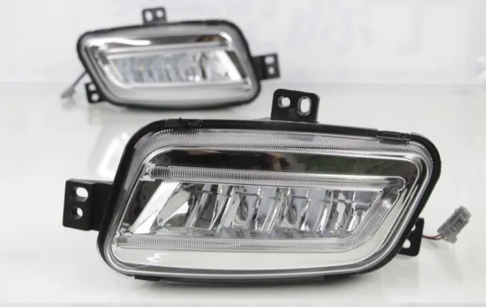 1 набор Автомобильный светодиодный DRL Дневной светильник авто противотуманная