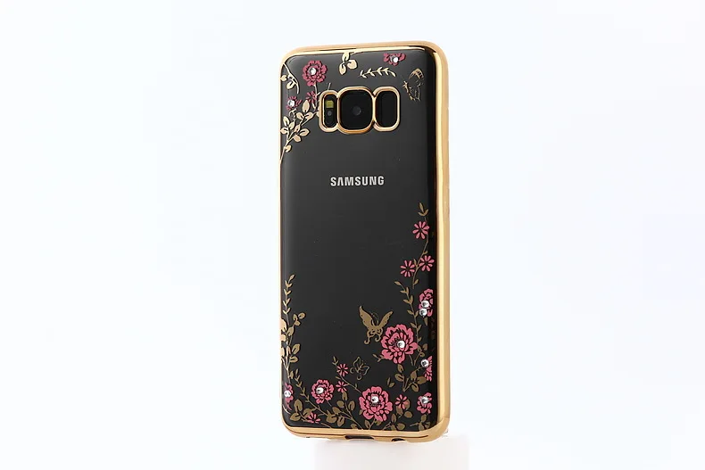 Роскошный чехол из ТПУ с цветами для samsung Galaxy A30 A50 M20 M10 S10 S9 S8 Plus S10e A9S A8S
