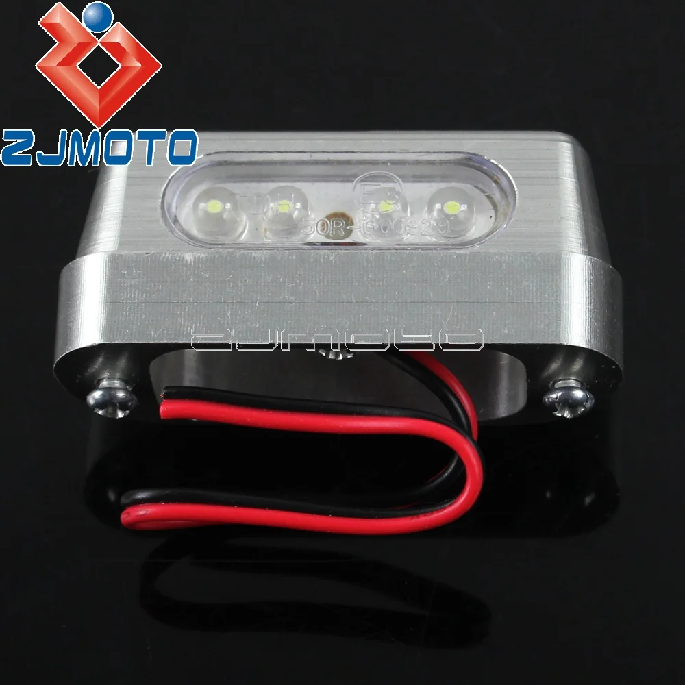 Мотоцикл Алюминиевый 4 LED номерной знак задний фонарь для Suzuki Kawasaki Yamaha Honda