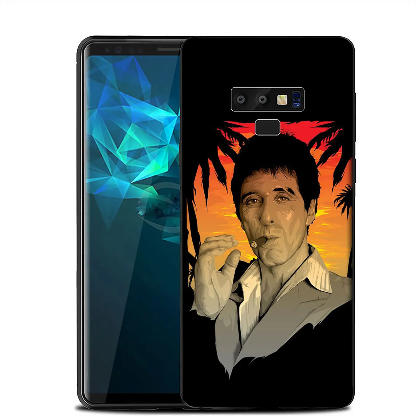 Scarface Тони Монтана роскошный высокий протектор на конце чехол для Samsung Galaxy A6 A9 A8 A7