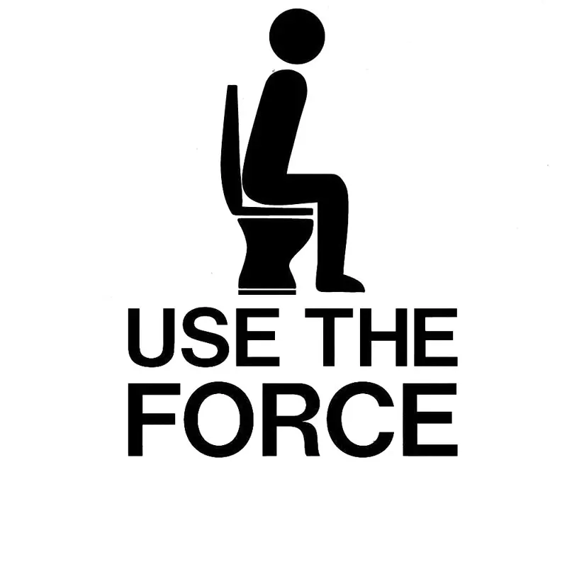 10,5 см * 14 см Используйте силовой туалет, забавные наклейки и Переводные картинки джедаев на автомобиль и мотоцикл, аксессуары для стайлинга автомобиля, черный, серебристый цвет