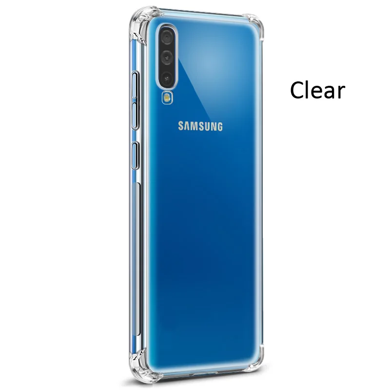 Clear IMAK Чехол с "воздушной подушкой" для samsung Galaxy A30 A50 A70 A60 A10 A20 Ударопрочный Мягкий ТПУ Силиконовые прозрачные чехлы - Цвет: Clear