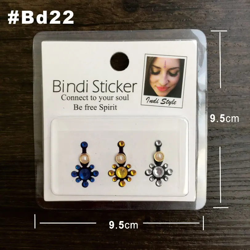 BD22 наклейка Bindi Ручной Работы Бохо и Племенной Стиль лица наклейки в виде драгоценных камней - Цвет: BINDI 22