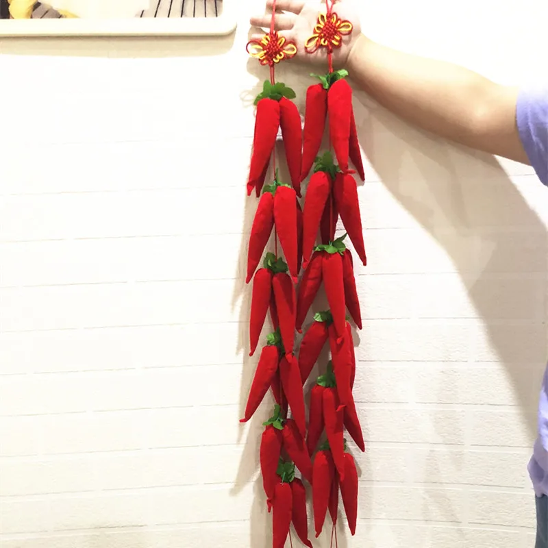Традиционный китайский узел декоративный подвесной красный перец для комнаты и двери, украшение на фестиваль.