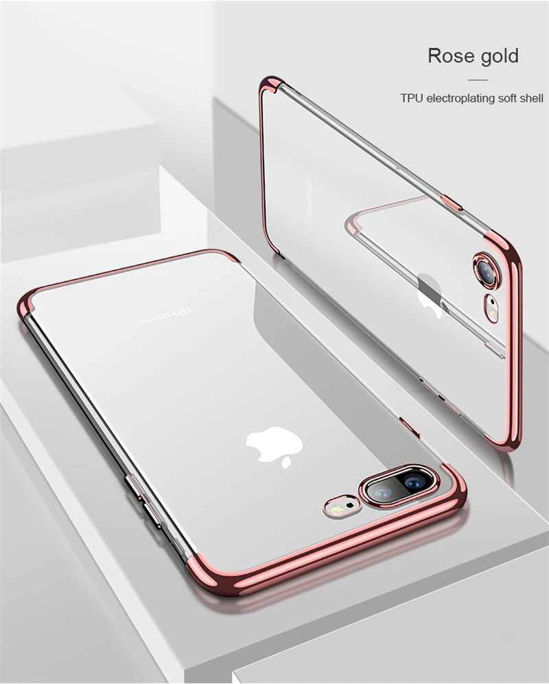 Прозрачный чехол для мобильного телефона SIXEVE из ТПУ iPhone 6 s 7 8 Plus X XS MAX XR 6Plus 7Plus