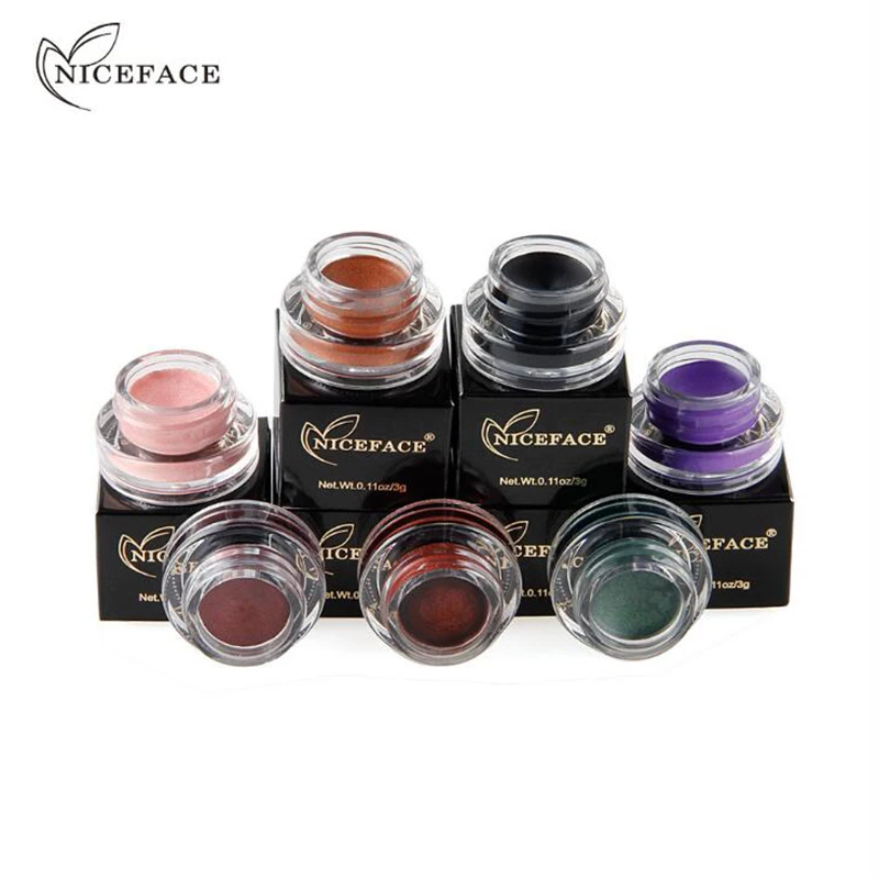 Niceface натуральный Shimmer металлик глаз Shadow15 цвета одиночный теней для век крем