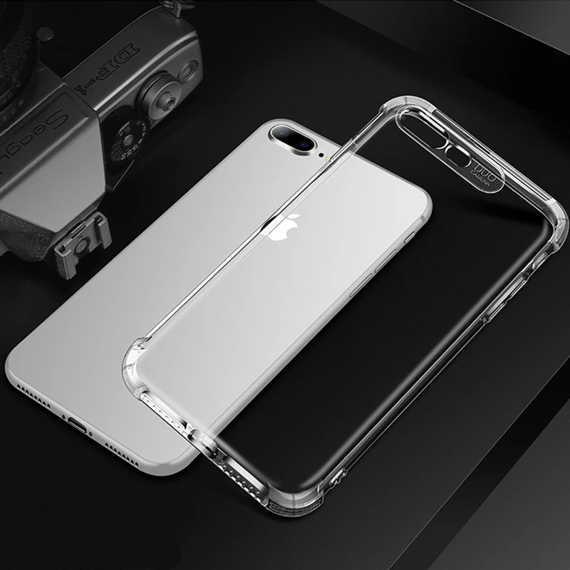 Подходит для iPhoneXSMAX Прозрачный 3D звуковой корпус телефона 8plus четыре угла
