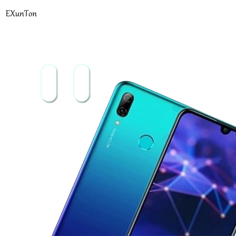 EXUNTON 2 шт. для huawei P Smart Plus 2019 задняя камера Объектив Закаленное стекло протектор