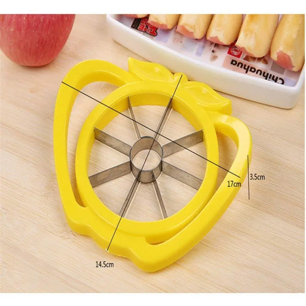 1 шт. резак для яблока пластик + нержавеющая сталь слайсер фруктов