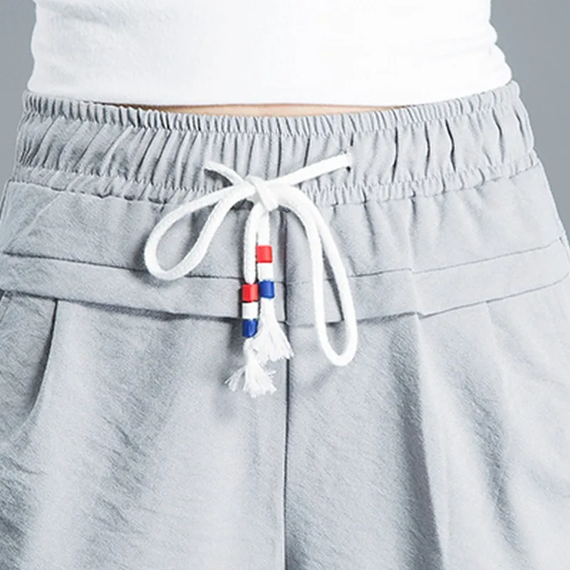 Plamtee 2017 Новинка весны Твердые Женские брюки свободные льняные повседневные