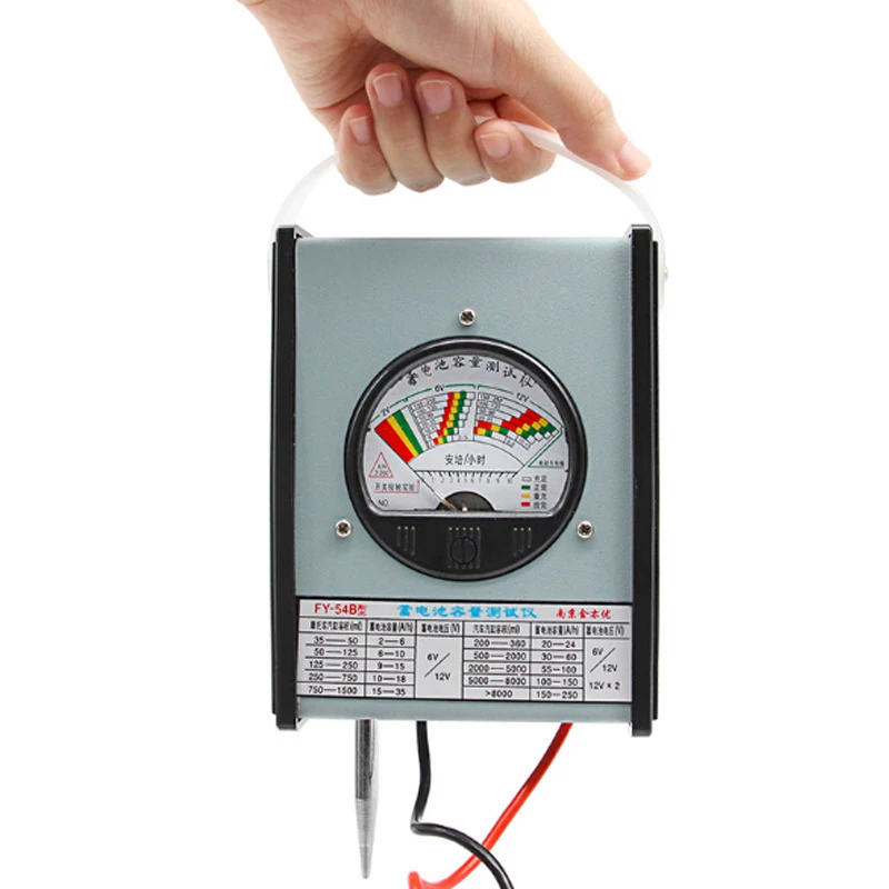 FY-54B измеритель емкости аккумулятора автомобиля/электрических транспортных средств тестер батареи детектор емкости батареи 2 V/6 V/12 V 2-250Ah