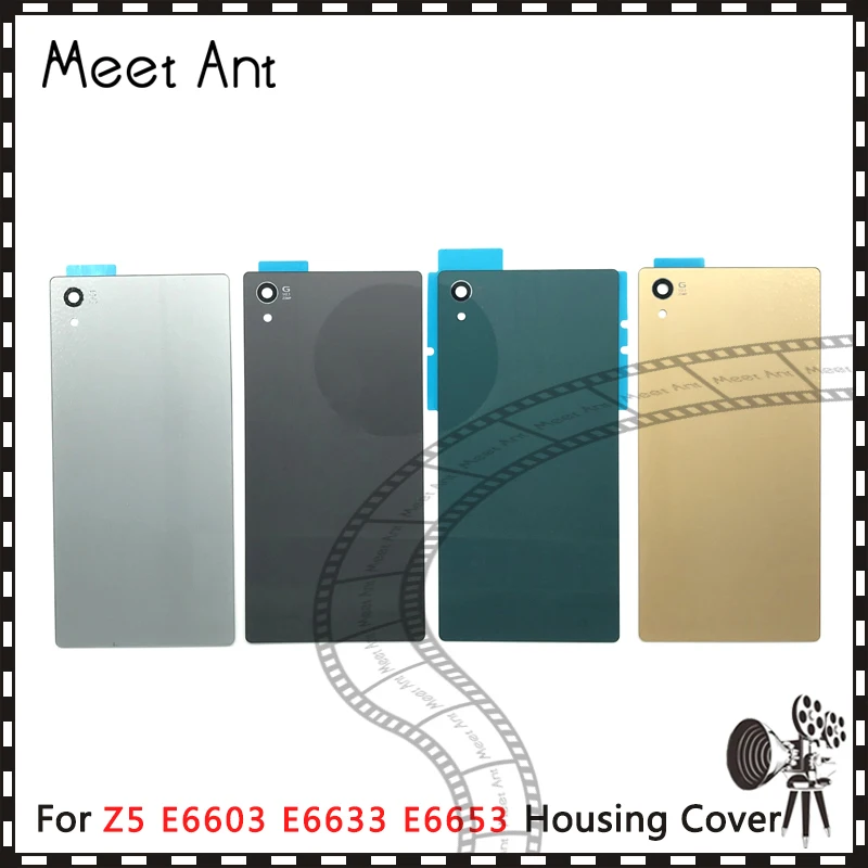 

50pcs/lot high quality For Sony Xperia Z5 E6603 E6633 E6653 E6683 Back Housing Battery Cover Door Rear Cover