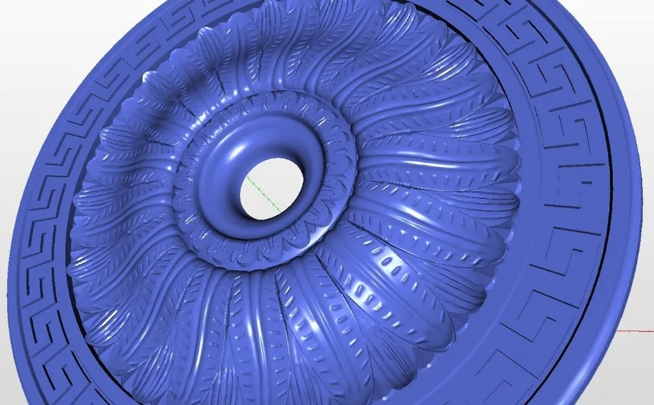 Для ЧПУ в формате STL 3d модель рельеф rosette_45|for cnc|3d model for cnc3d relief |