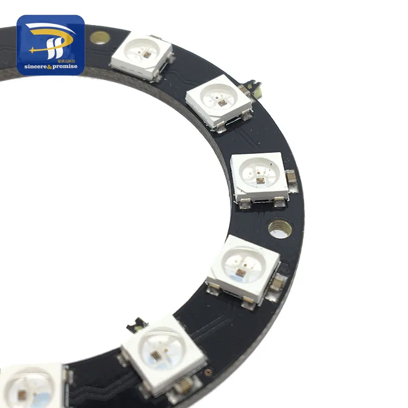RGB LED кольцо 12 битов светодиоды WS2812 5050 лампа Light с integrated драйверы | Электронные