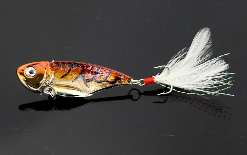 1 шт. рыболовная приманка с вибрацией жесткий металлическое лезвие VIB Swimbait 5 см 11g