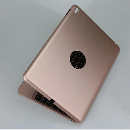 Rose Gold Witsp@ d для APPLE IPAD PRO 9," чехол с клавиатурой, алюминиевая Bluetooth беспроводная клавиатура с подсветкой(2800 мАч Внешний аккумулятор - Цвет: Rose Gold