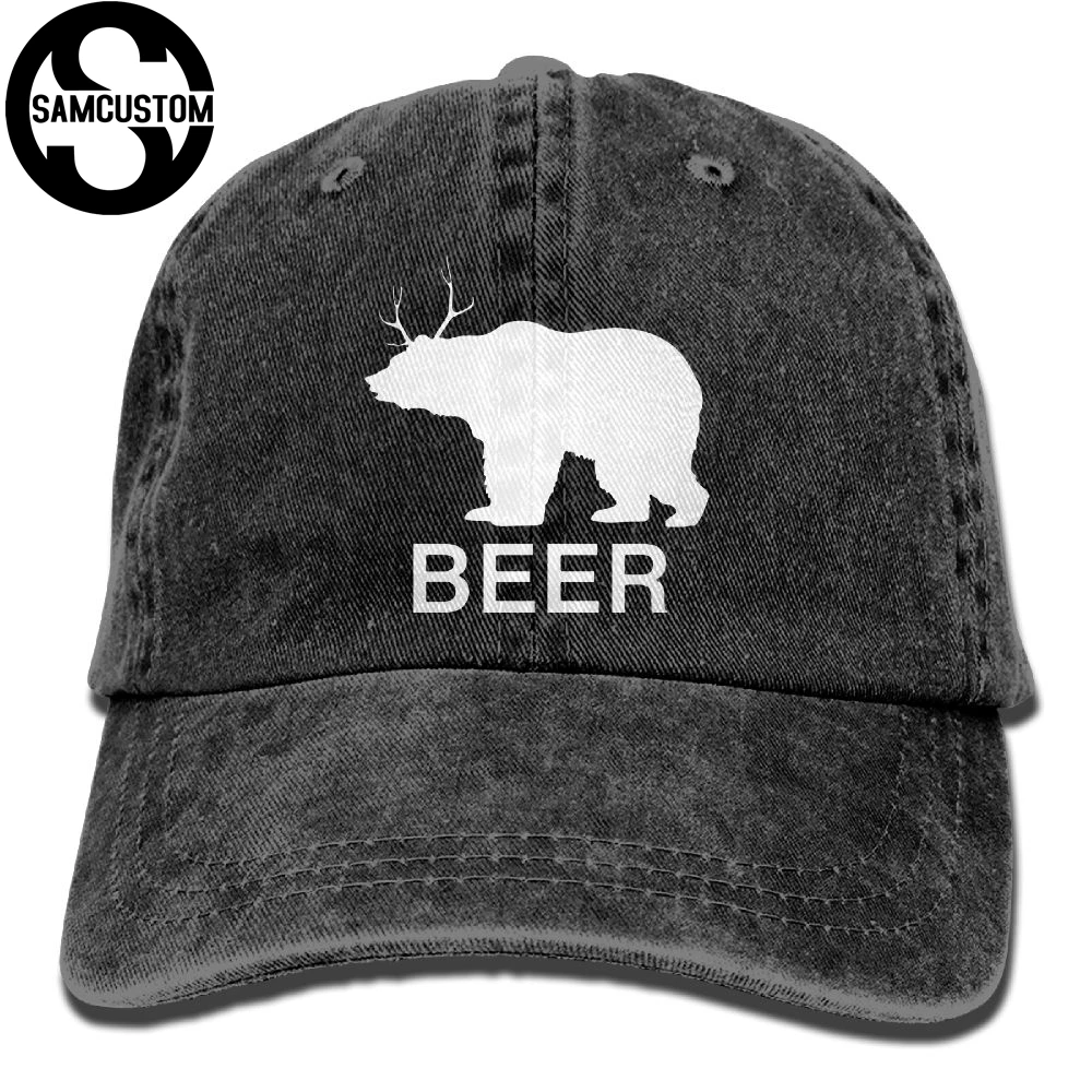 SAMCUSTOM beer 3D креативные вымытые джинсовые шапки Осенние Летние мужские и женские