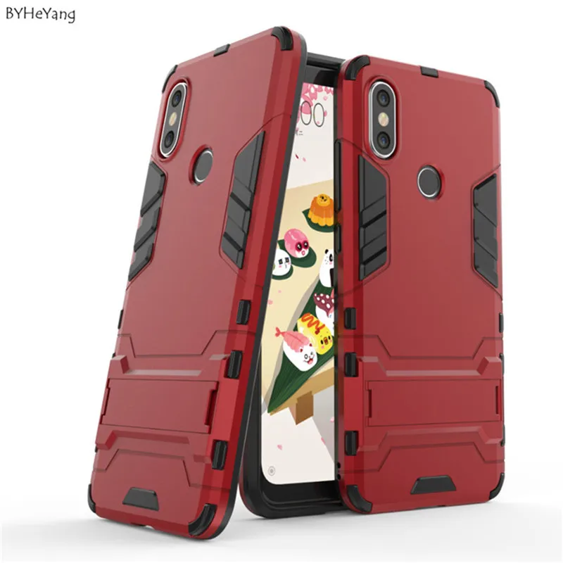 Чехол byheyang для Xiaomi Mi A2 гибридный ударопрочный армированный чехол 6X PC силиконовый