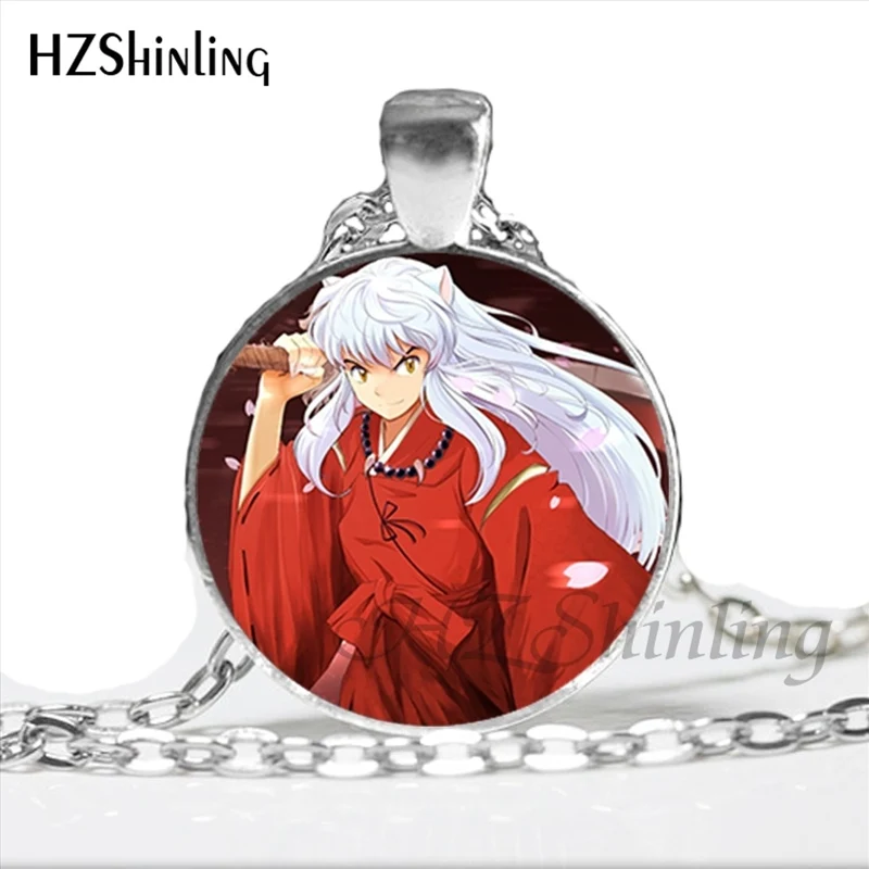 12 NS-00792 Inuyasha и Кагоме Цепочки и ожерелья с Стекло стимпанк ювелирные изделия для Для женщин Косплэй утверждающий кулон Цепочки и ожерелья s HZ1 - Окраска металла: 12