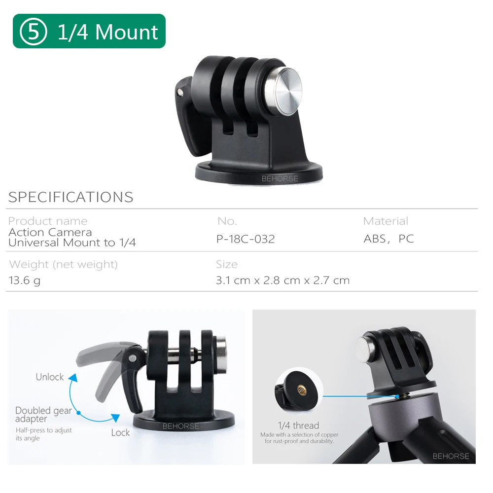 PGYTECH DJI Osmo экшн штатив селфи палка ремень держатель Чехол сумка для Gopro Hero 7 6 Insta360 One