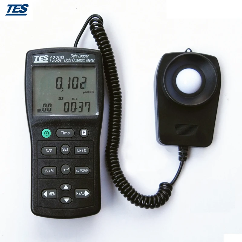 

TES-1339P Luminous Intensity Measurement Photosynthesis Light Quantum Meter Integral Illuminance Measurement