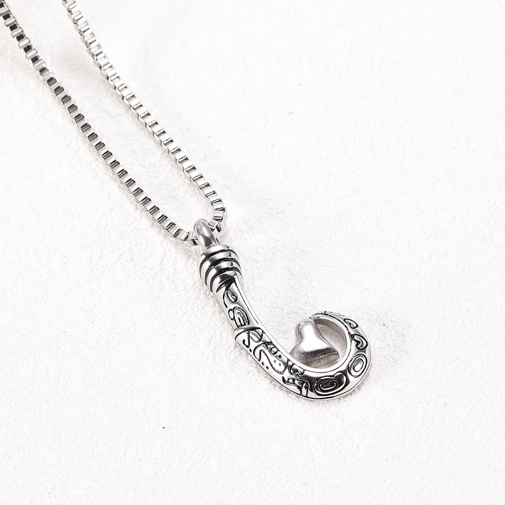 Памятка Fish Hook with Heart Ash Подвеска для кремации ювелирные изделия мам нержавеющая