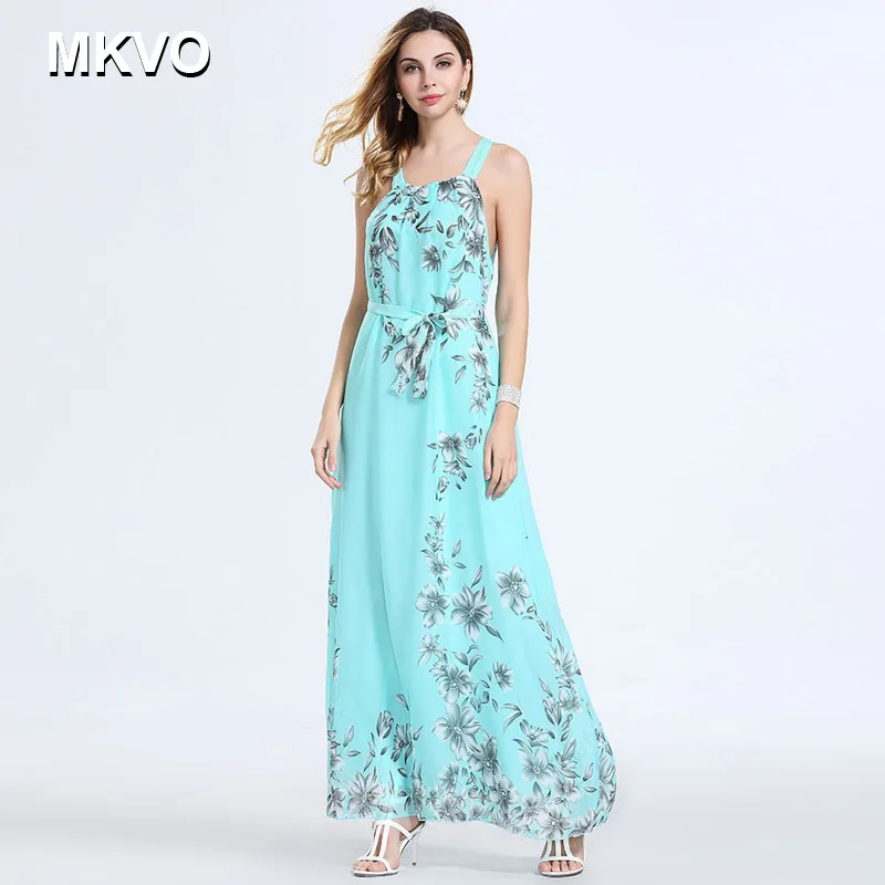 Летнее женское платье 2018 винтажное сексуальное богемное цветочное пляжное