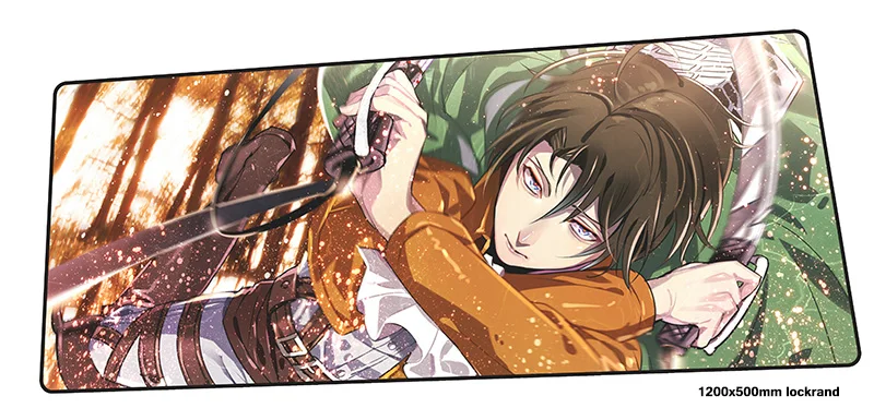 Attack on titan коврик для мыши 1200x500 мм коврики лучшие игровой геймер аниме большой