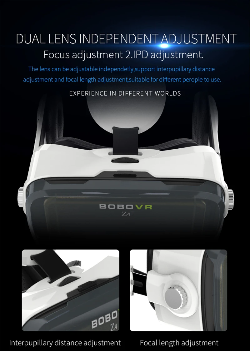Оригинальный BOBOVR Z4 кожаный виртуальной реальности VR очки гарнитура 3D картон шлем