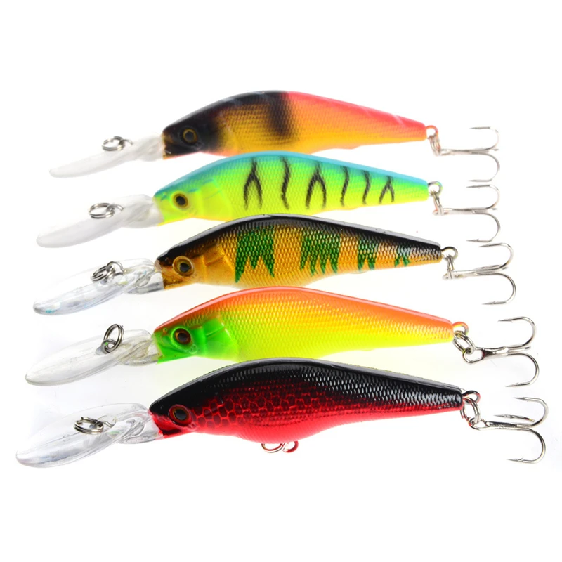 Fishing Minnow Lures 5PCS 9cm 6.6g Shone Pesca Lure Crankbait Artificiais Wobbler Tackle Hard Jigging Bait | Спорт и развлечения