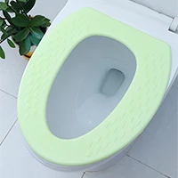 Green B O-type водостойкое сиденье для унитаза из вспененного этиленвинилацетата с мягкой подкладкой, моющаяся унитаз для ванной, крышка для унитаза - Цвет: Green B