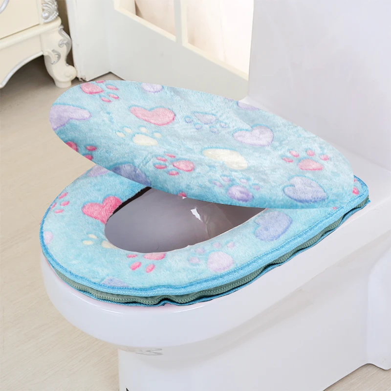 Аксессуары для ванной комнаты зимний чехол сиденья унитаза теплый хлопковый