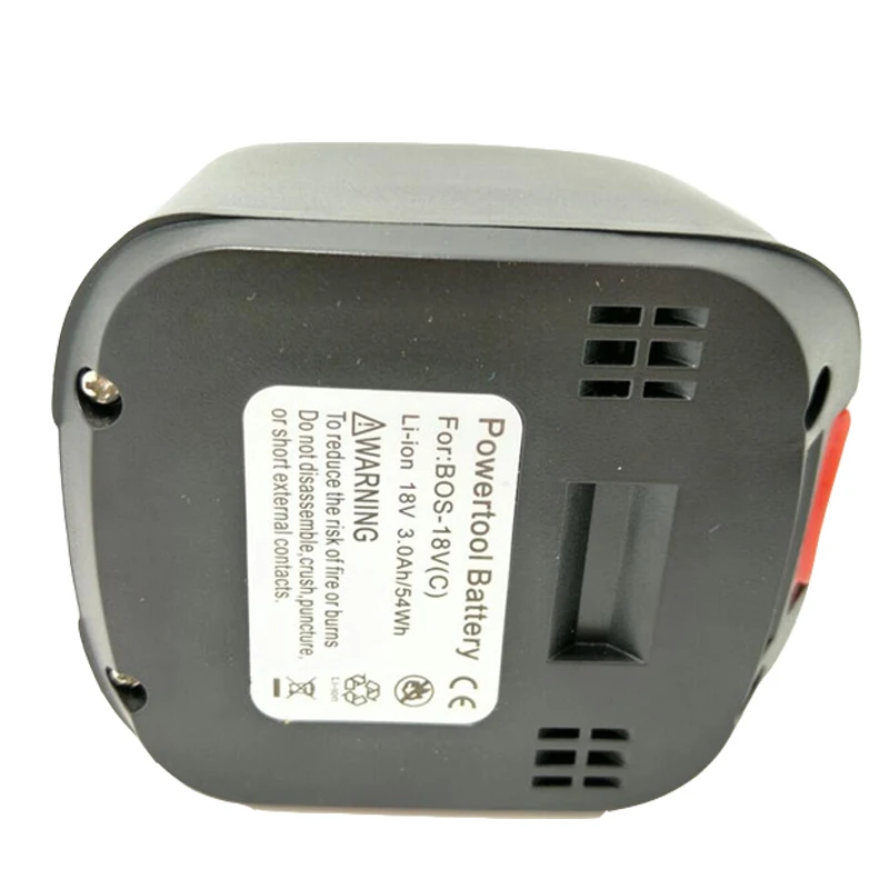 18V 3000mAh литий ионный аккумулятор для Bosch 3.0Ah PSR 18 LI 2 607 336 039 208|Перезаряжаемые