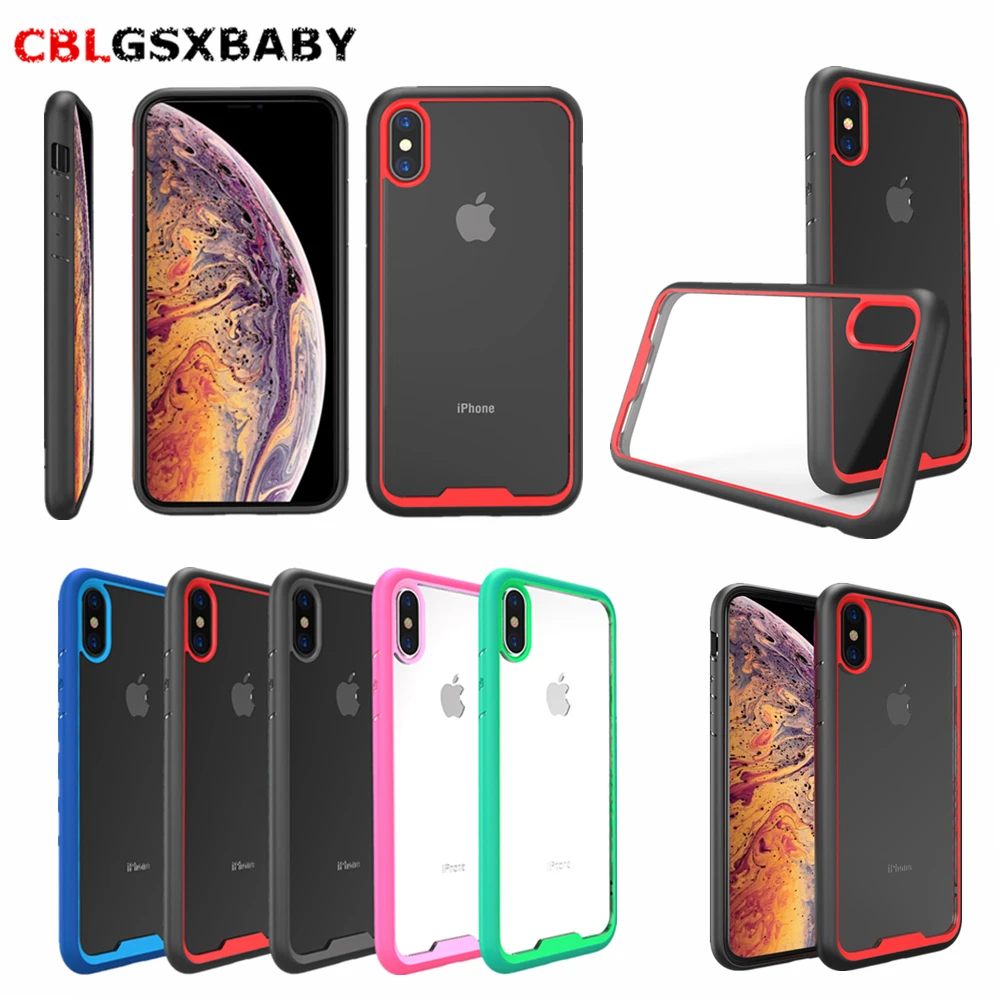 Для iPhone 11 XS чехол для MAX XR Гибридный противоударный защитный 11X7 6 6S 8 Plus Прозрачная