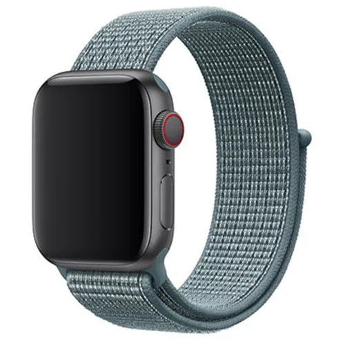 Ремешок для apple watch band sport loop apple watch 5 4 3 band 44 мм 40 мм iwatch 5 4 42 мм 38 мм correa нейлоновый браслет pulseira nato - Цвет ремешка: Celestial Teal