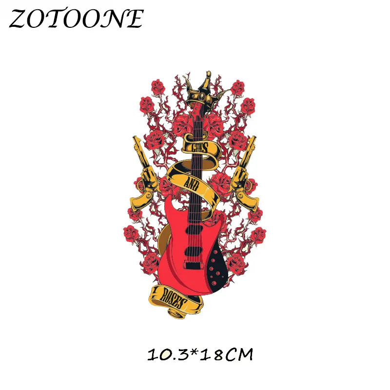 Термоклейкие нашивки ZOTOONE для одежды термотрансферные пистолеты гитара роза