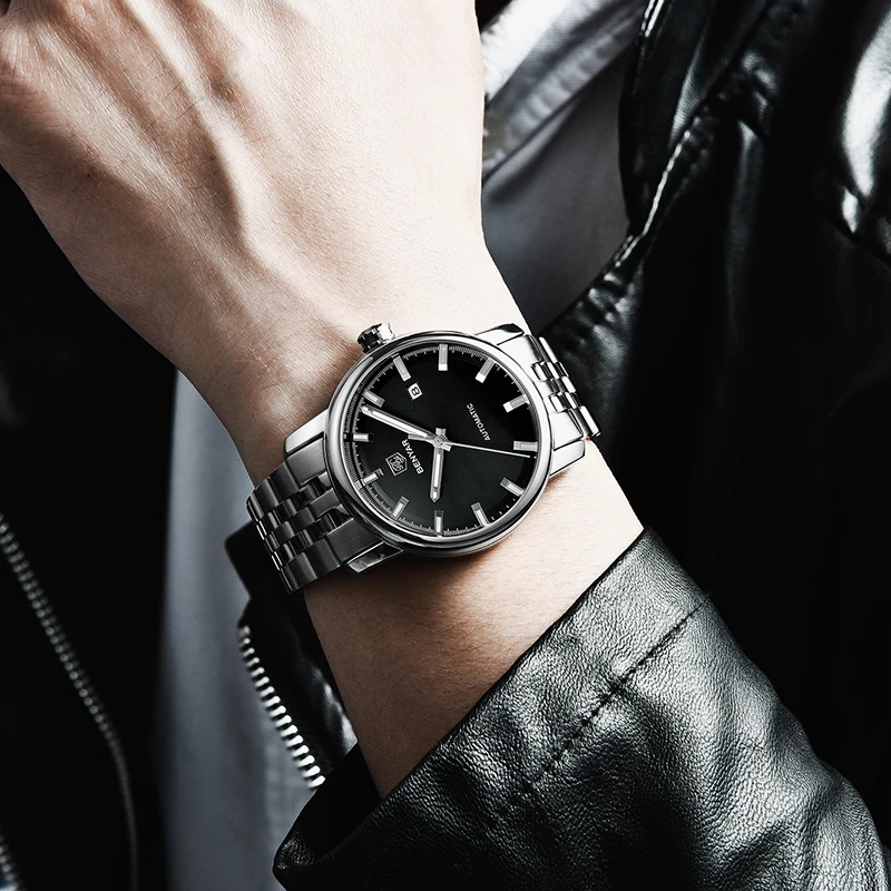 

Automatic Machinery Watch Mens 2019 Top Luxury Brand BENYAR New Mens Watches Waterproof Stainless Steel Clock Relogio Masculino